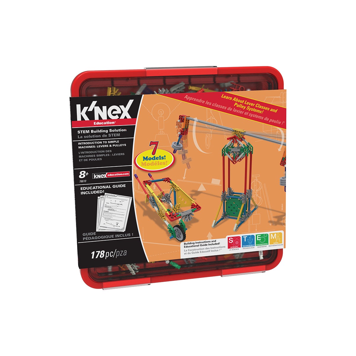 K'NEX EDUCATION - 178PC LEVERS & PULLEYS (4) ML